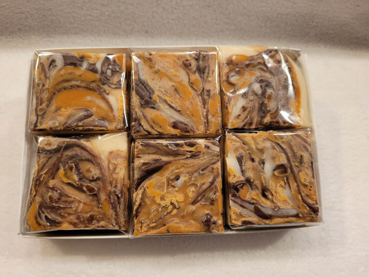 Tiger Butter Fudge - (Vanilla Fudge with Creamy Peanut Butter and Chocolate)