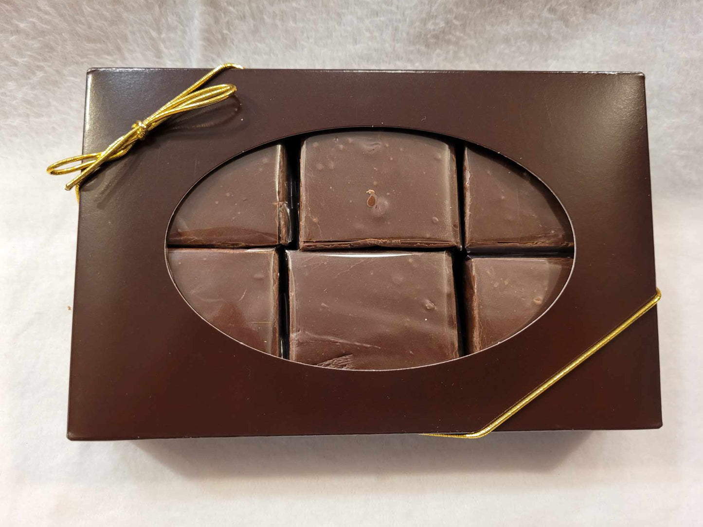 6 piece gift box of our Classic Chocolate Fudge