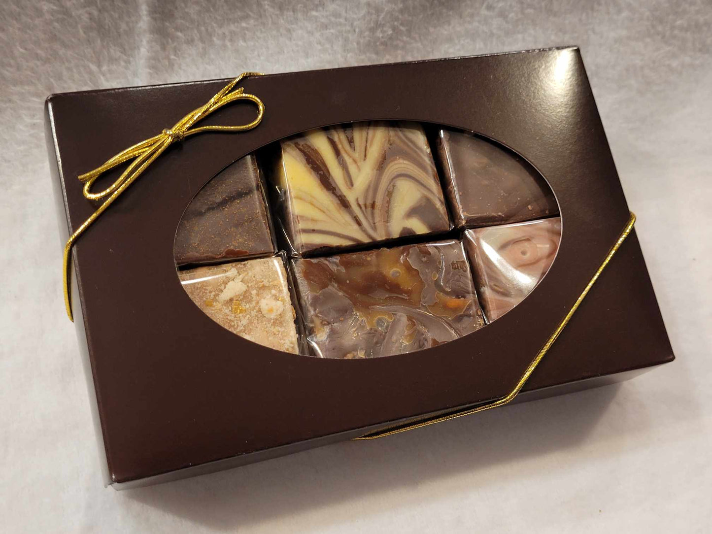 6 Piece Fudge Sampler in Gift Box - Your Choice of Flavors