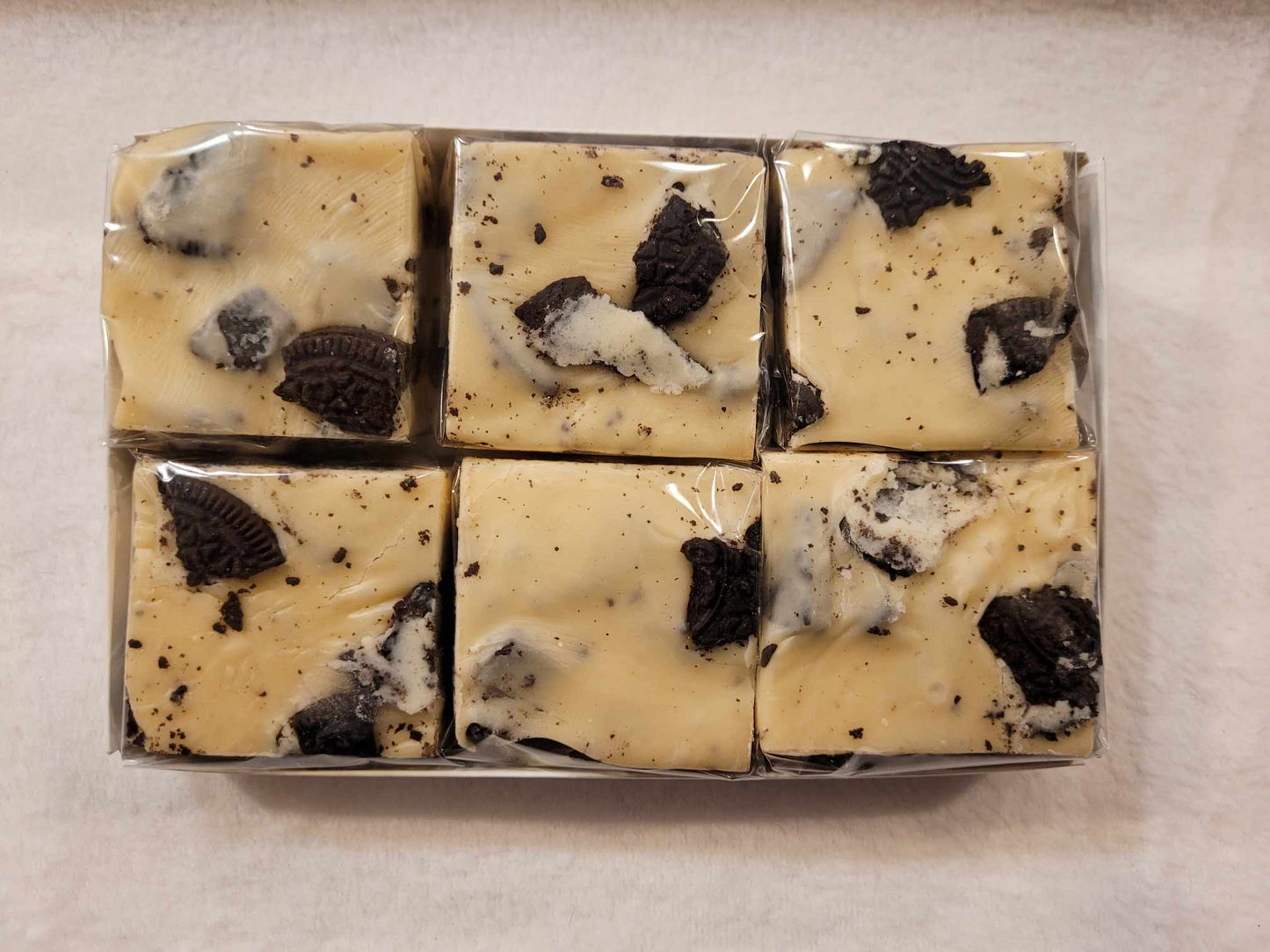 6 piece order of Cookies and Cream Fudge from Northwest Fudge & Confections