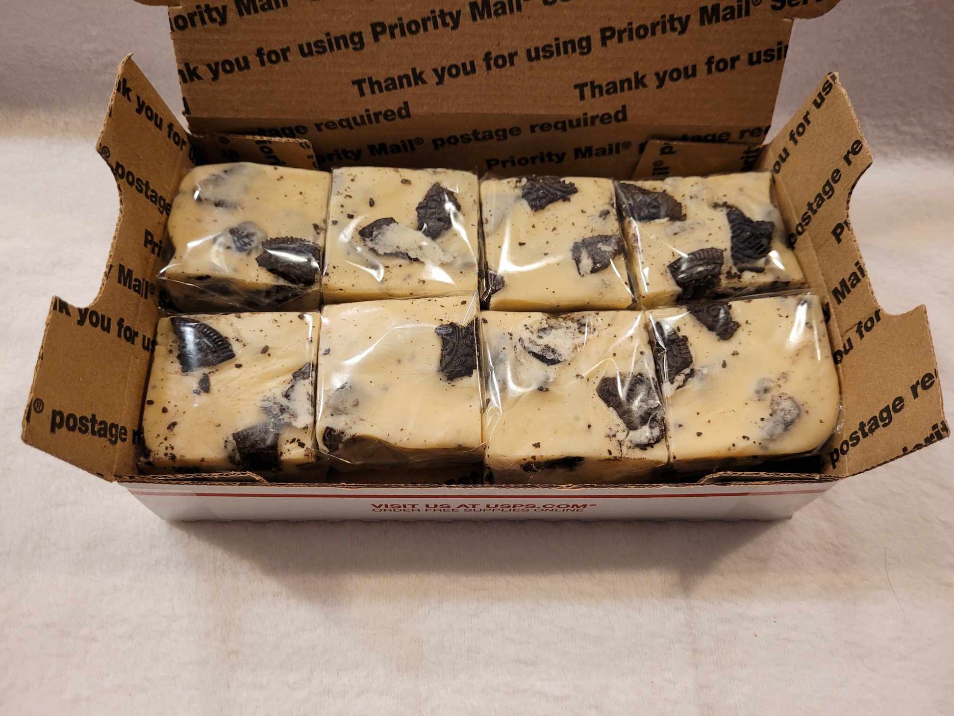8 piece order of Cookies and Cream Fudge from Northwest Fudge & Confections