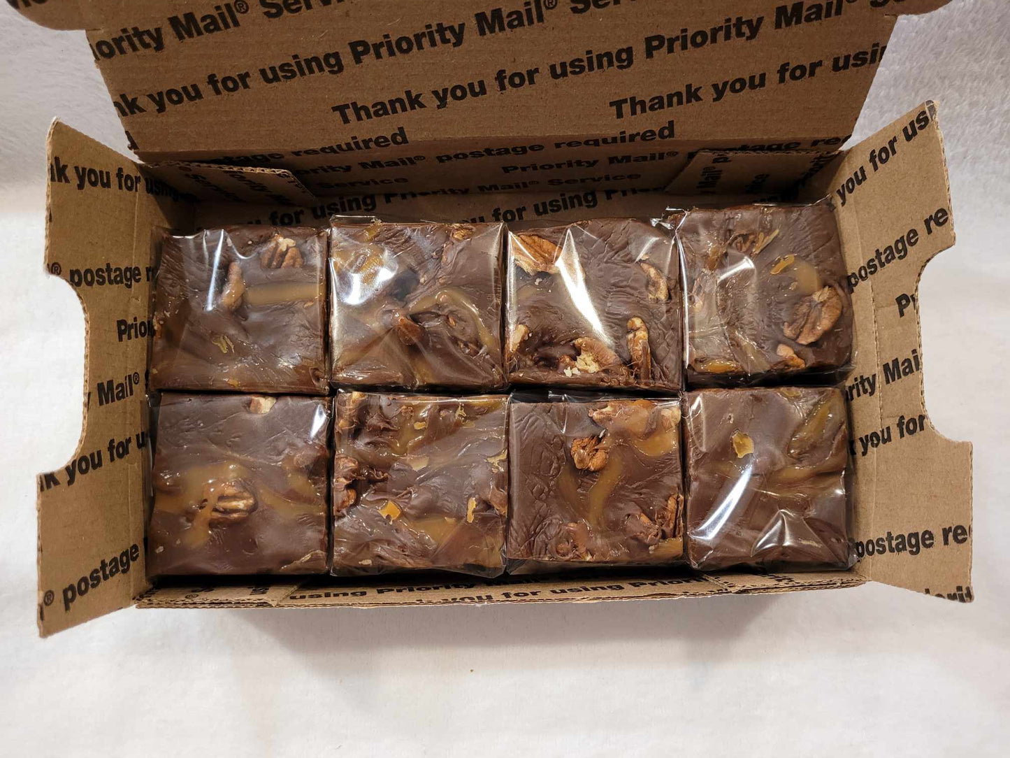 8 piece box Turtle Fudge