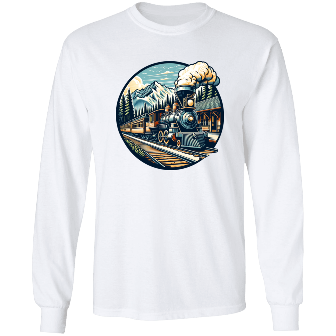 Train at Station - T-shirts, Hoodies and Sweatshirts