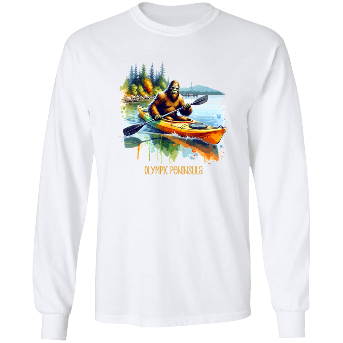 Sasquatch in Kayak - Olympic Peninsula T-shirts, Hoodies and Sweatshirts