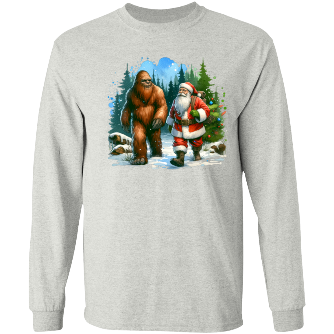 Santa & Sasquatch T-Shirts, Hoodies and Sweatshirts