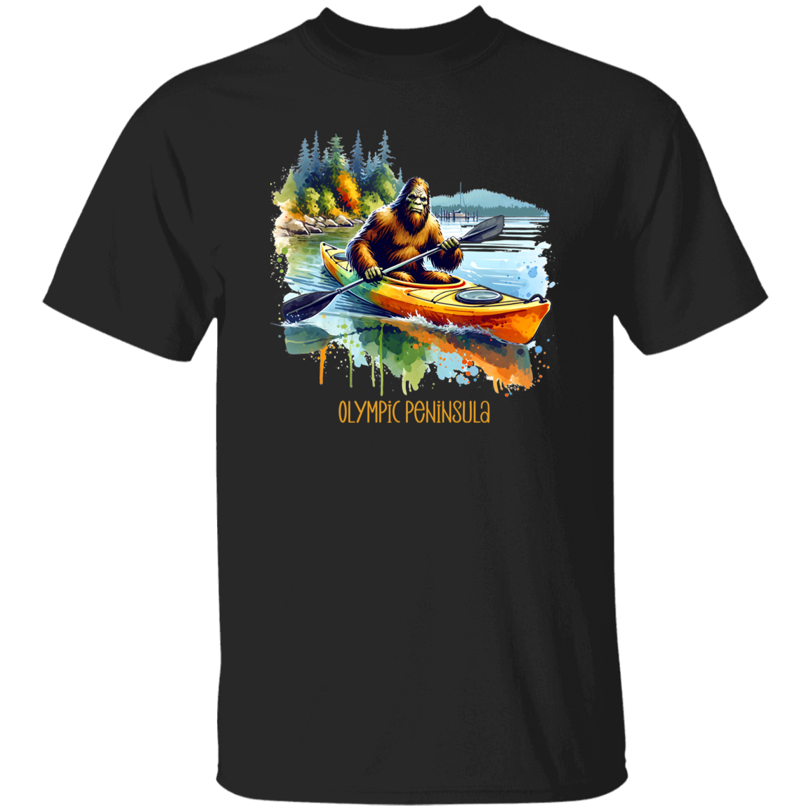 Sasquatch in Kayak - Olympic Peninsula T-shirts, Hoodies and Sweatshirts