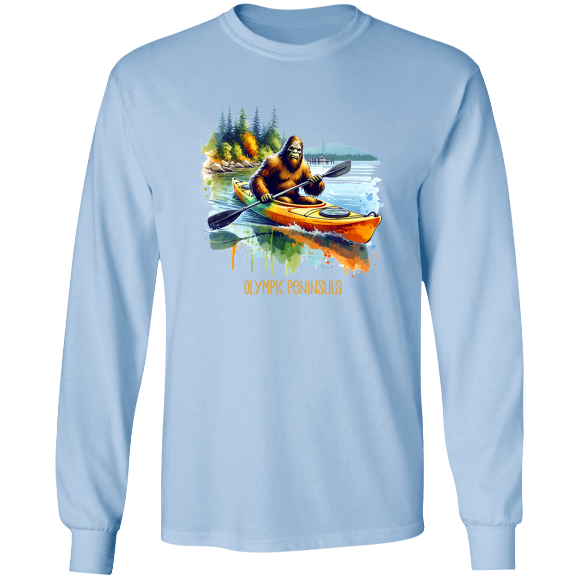 Sasquatch in Kayak - Olympic Peninsula T-shirts, Hoodies and Sweatshirts