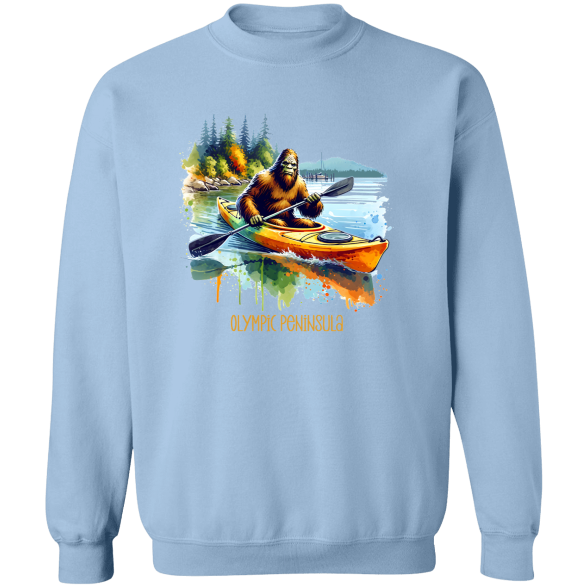 Sasquatch in Kayak - Olympic Peninsula T-shirts, Hoodies and Sweatshirts