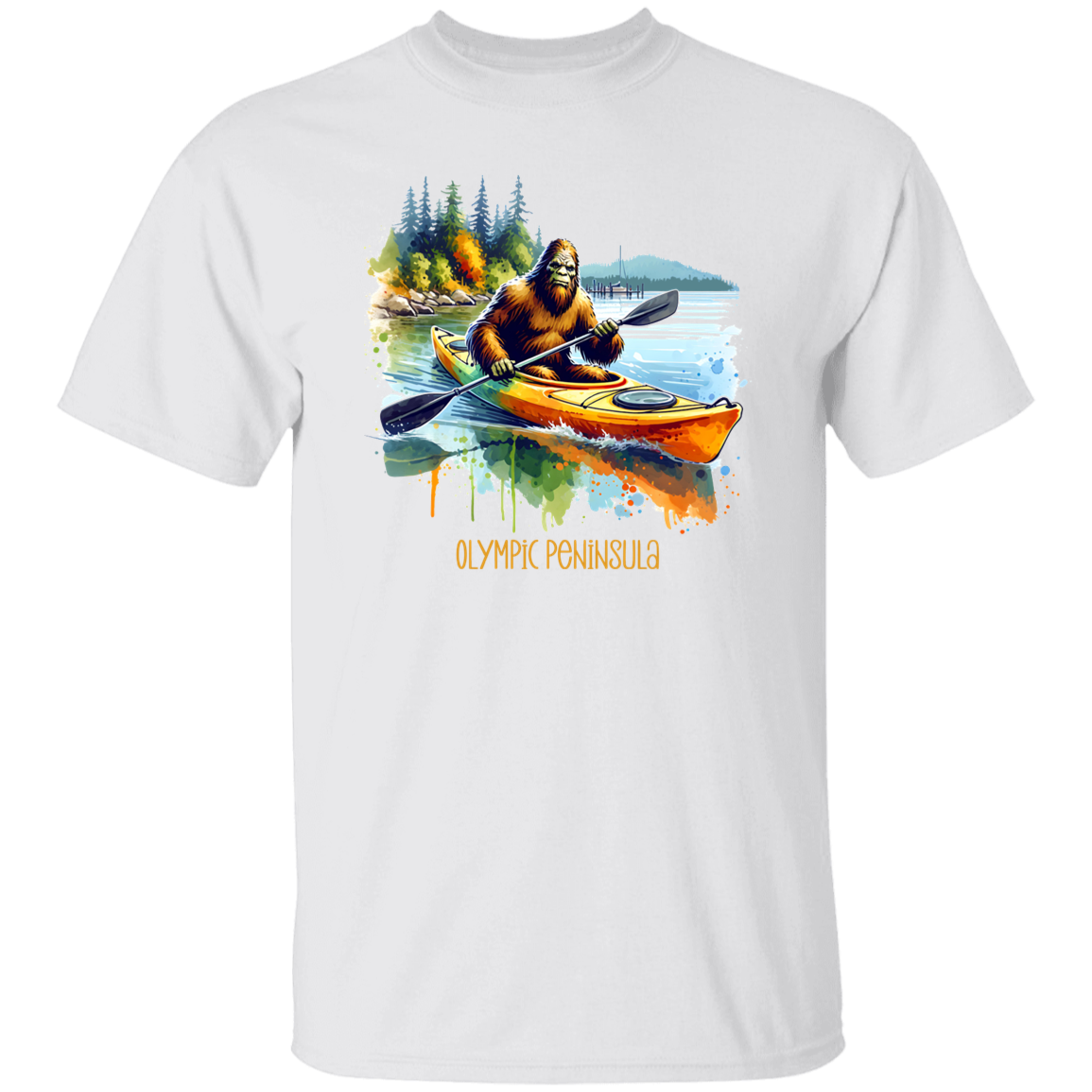 Sasquatch in Kayak - Olympic Peninsula T-shirts, Hoodies and Sweatshirts