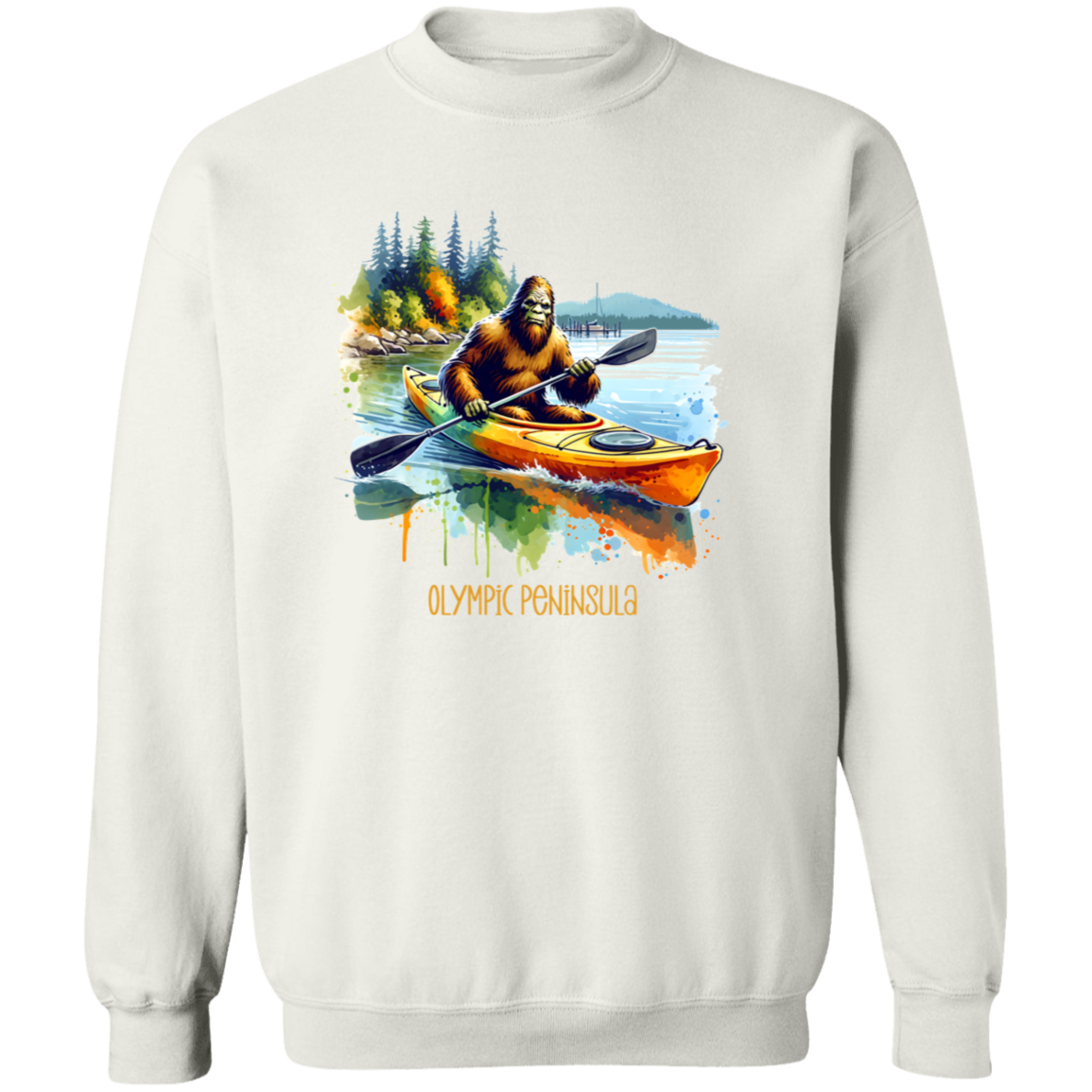 Sasquatch in Kayak - Olympic Peninsula T-shirts, Hoodies and Sweatshirts