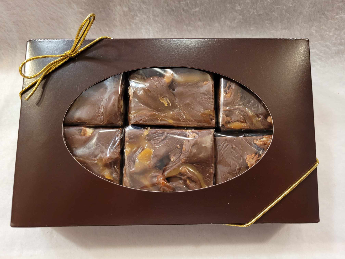 Turtle Fudge 6 piece in gift bo