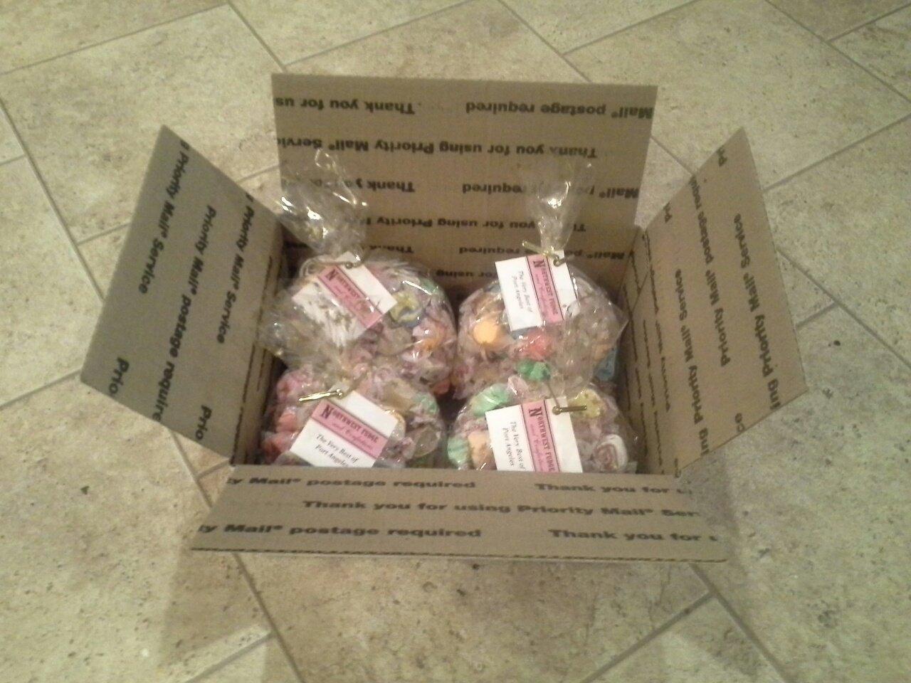 Fruit Flavors Salt Water Taffy - 1 pound to 4 pounds