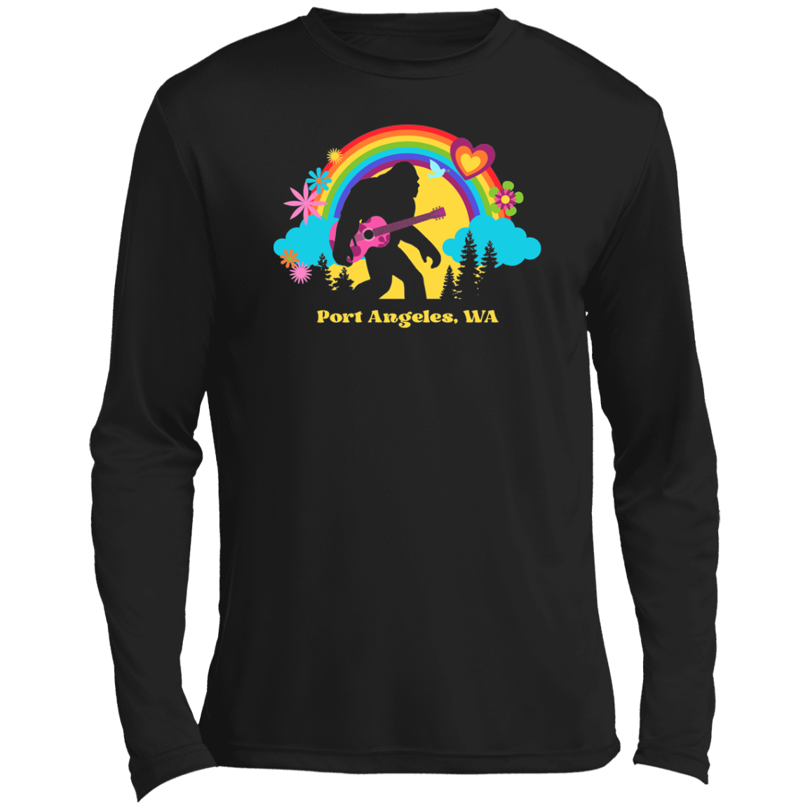 PA Flower Power Sasquatch Men's Long Sleeve T-Shirt