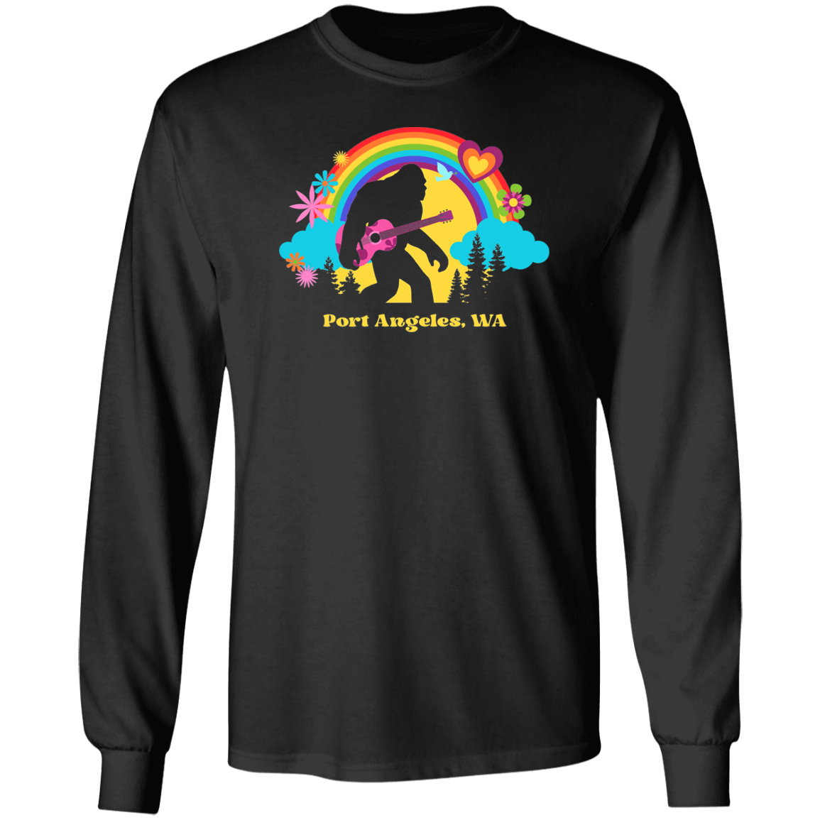 PA Flower Power Sasquatch Long Sleeve T-Shirt