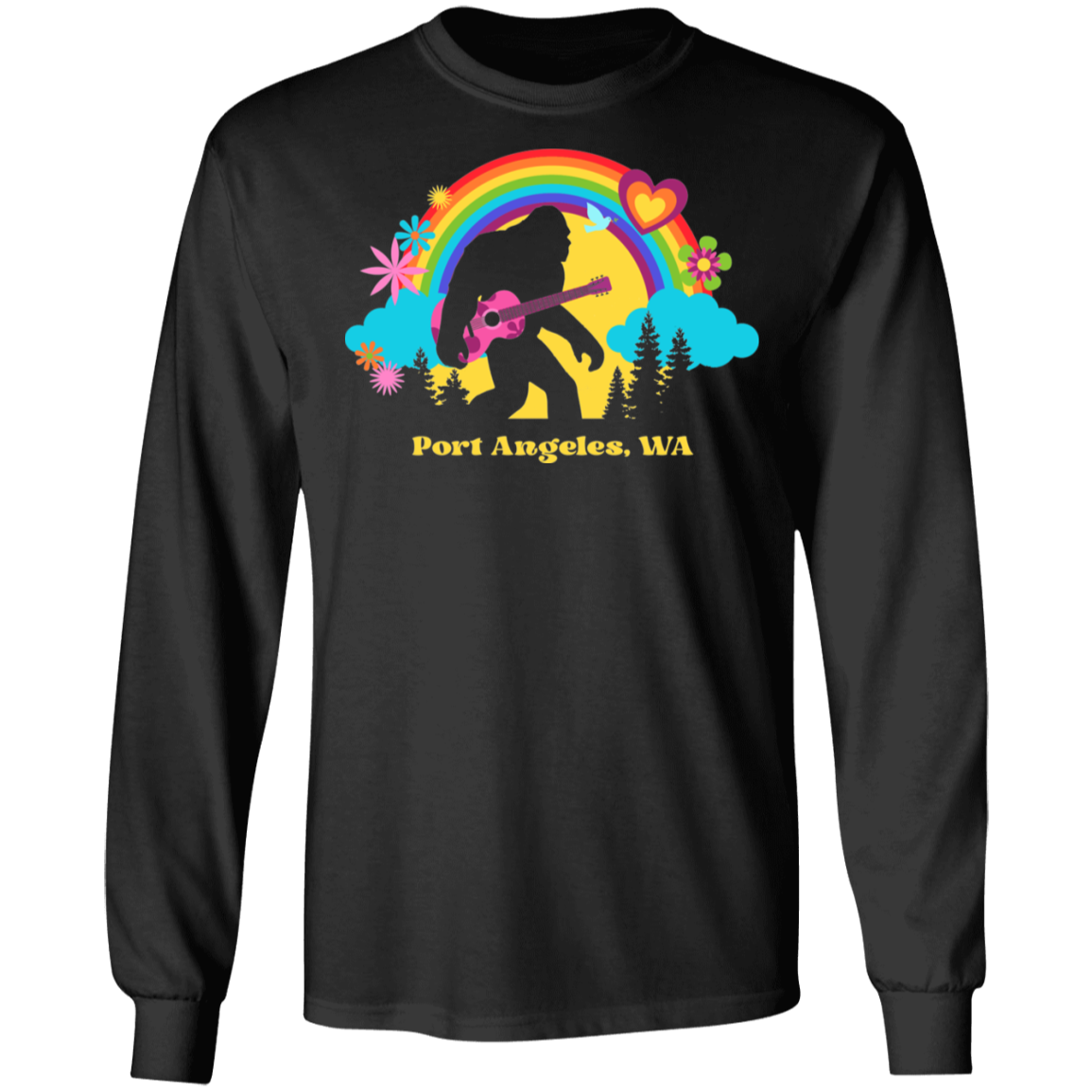 PA Flower Power Sasquatch Long Sleeve T-Shirt