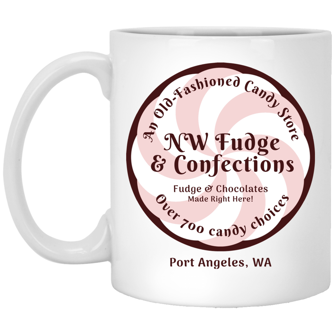 NW Fudge White Mugs