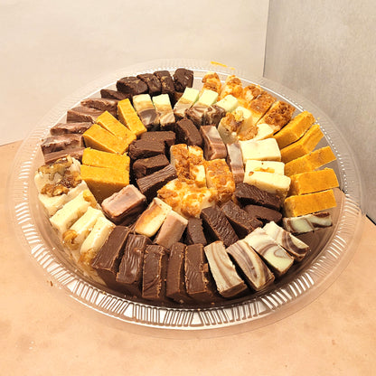 Fudge Party Platter - 7 Flavors of Smooth and Creamy Fudge in Bite-Size Pieces