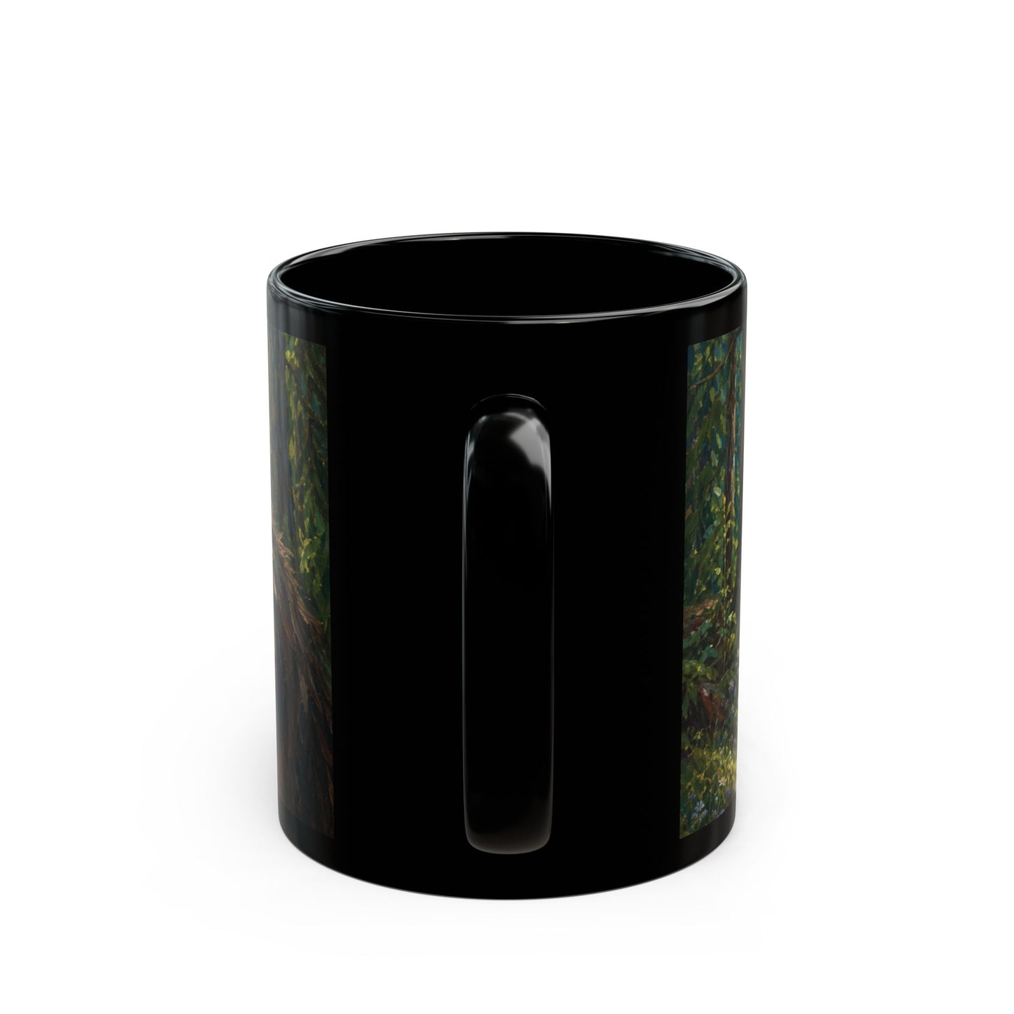Bigfoot Forest Mug – Sasquatch Peaceful Nature Coffee Cup (11oz/15oz)
