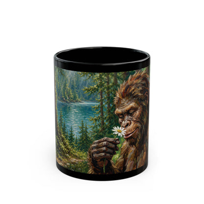 Bigfoot Forest Mug – Sasquatch Peaceful Nature Coffee Cup (11oz/15oz)