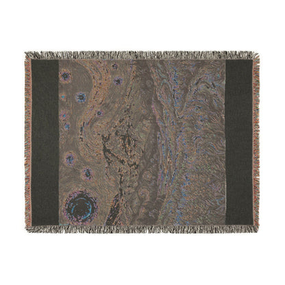 Starry Night Woven Blanket / Mt Rainier with Lupines