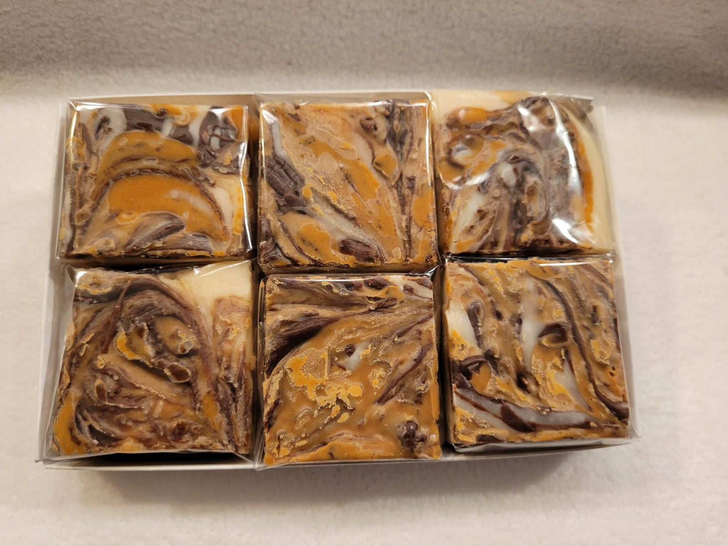 Tiger Butter Fudge - (Vanilla Fudge with Creamy Peanut Butter and Chocolate)