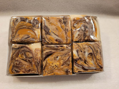Tiger Butter Fudge - (Vanilla Fudge with Creamy Peanut Butter and Chocolate)