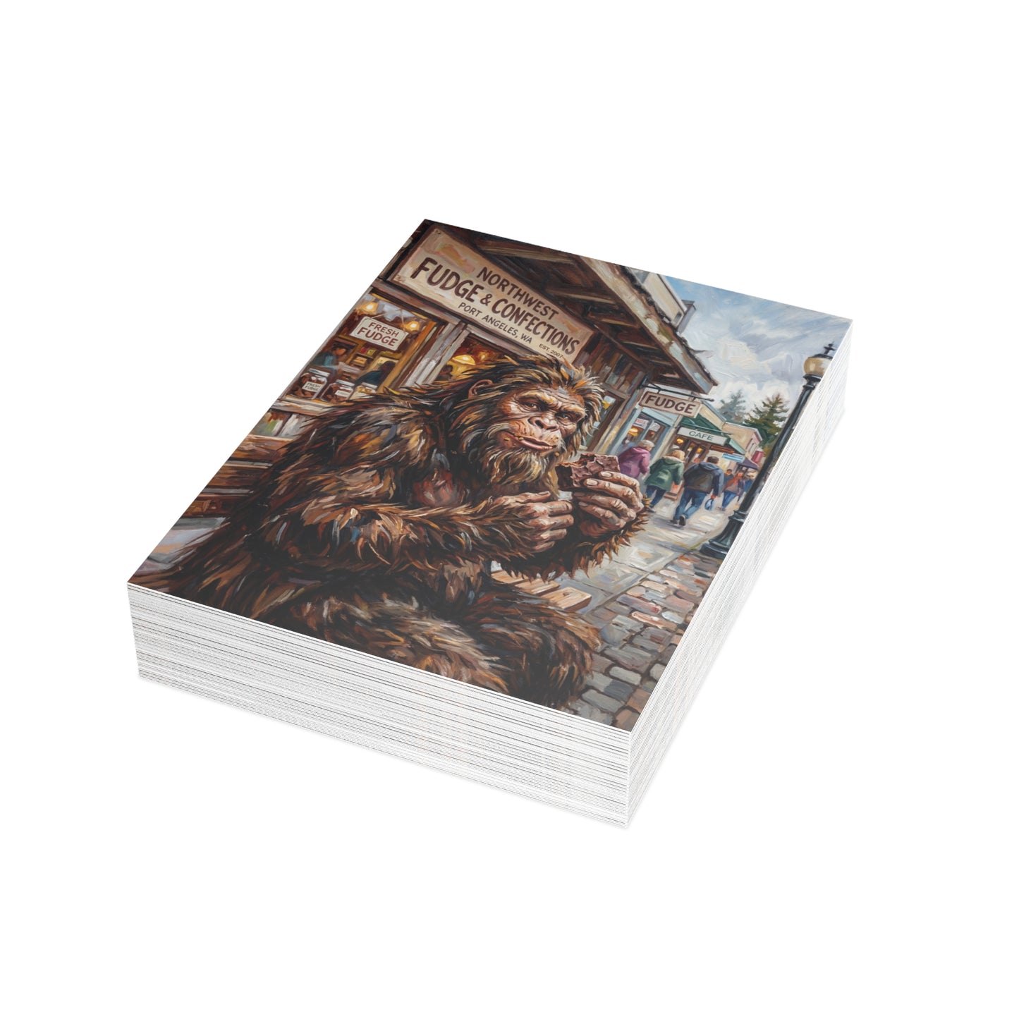 Retro Sasquatch Art Postcard Bundles (envelopes included)