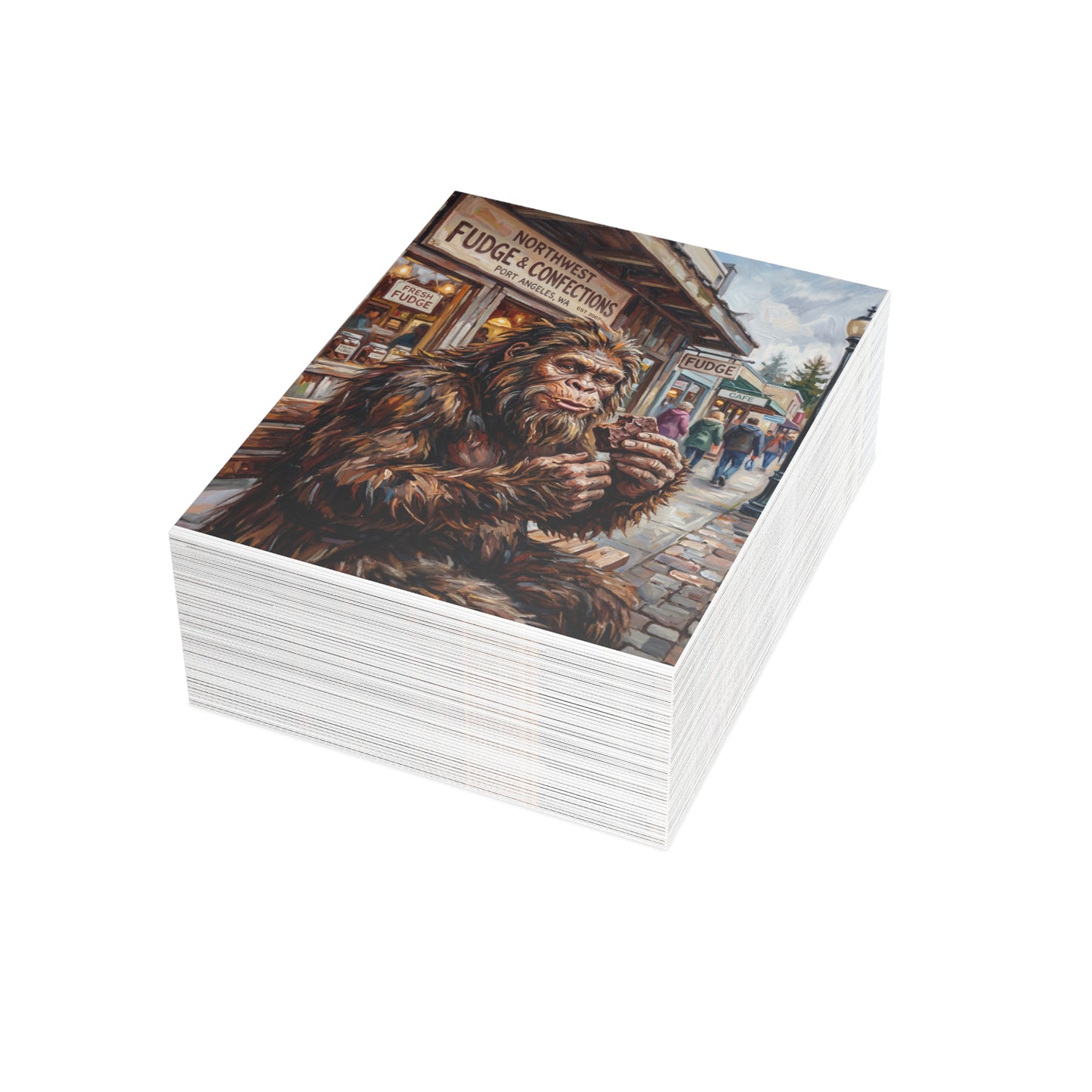 Retro Sasquatch Art Postcard Bundles (envelopes included)