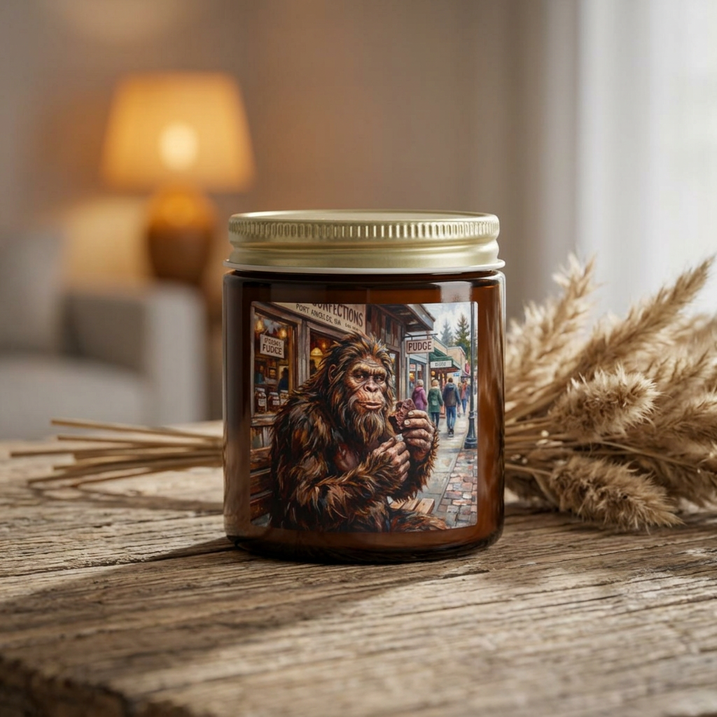 Scented Candle — Bigfoot Village Art Jar (4oz/9oz)