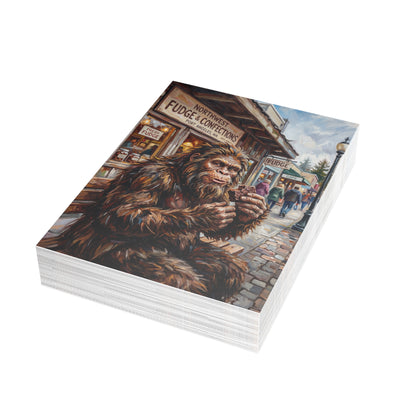 Retro Sasquatch Art Postcard Bundles (envelopes included)