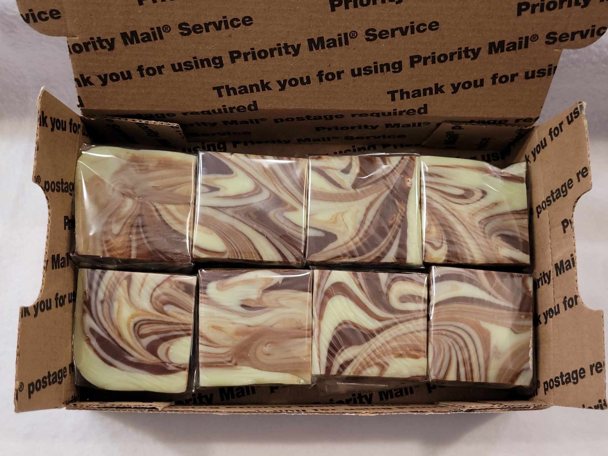 8 piece Mint Chocolate Swirl Fudge