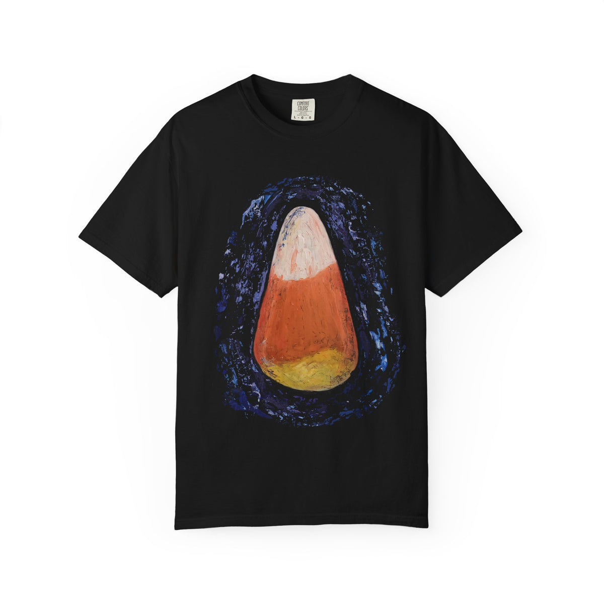 Candy Corn Halloween T-Shirt / Giant Candy Corn Oil Painting on Tee