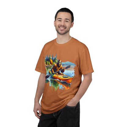 Bigfoot Kayaking T-Shirt — Funny Sasquatch Paddle Graphic Tee