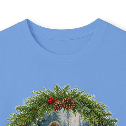 Santa with Sasquatch Christmas Long Sleeve Tee