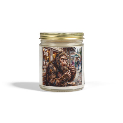 Coconut Apricot Scented Candle — Bigfoot Village Art Jar (4oz/9oz)