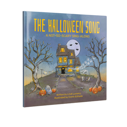 Cover of The Halloween Song: A Not-So-Scary Sing-Along by Lindi Lumens, illustrated by Corrie Estrada