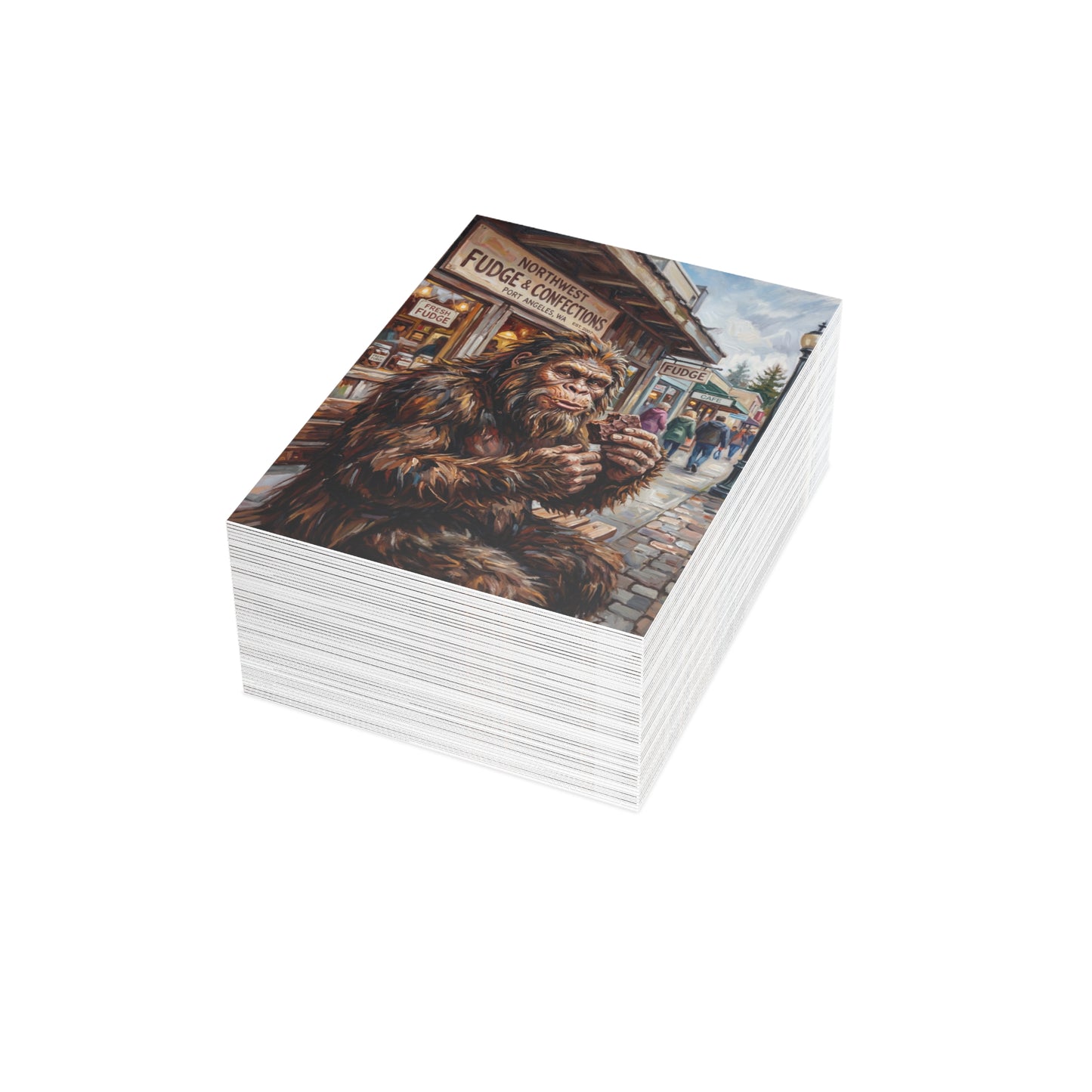 Retro Sasquatch Art Postcard Bundles (envelopes included)