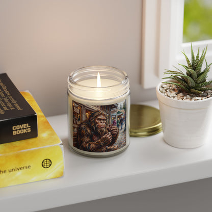 Coconut Apricot Scented Candle — Bigfoot Village Art Jar (4oz/9oz)