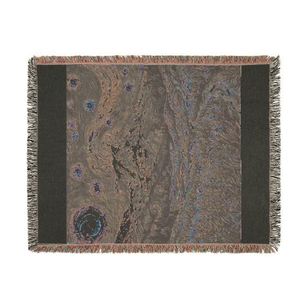 Starry Night Woven Blanket / Mt Rainier with Lupines