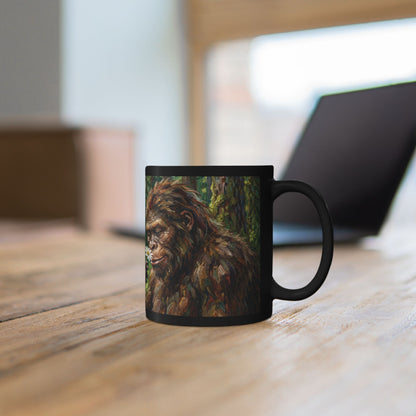 Bigfoot Forest Mug – Sasquatch Peaceful Nature Coffee Cup (11oz/15oz)