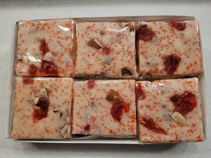 6 Pieces of Cherry Almond Fudge