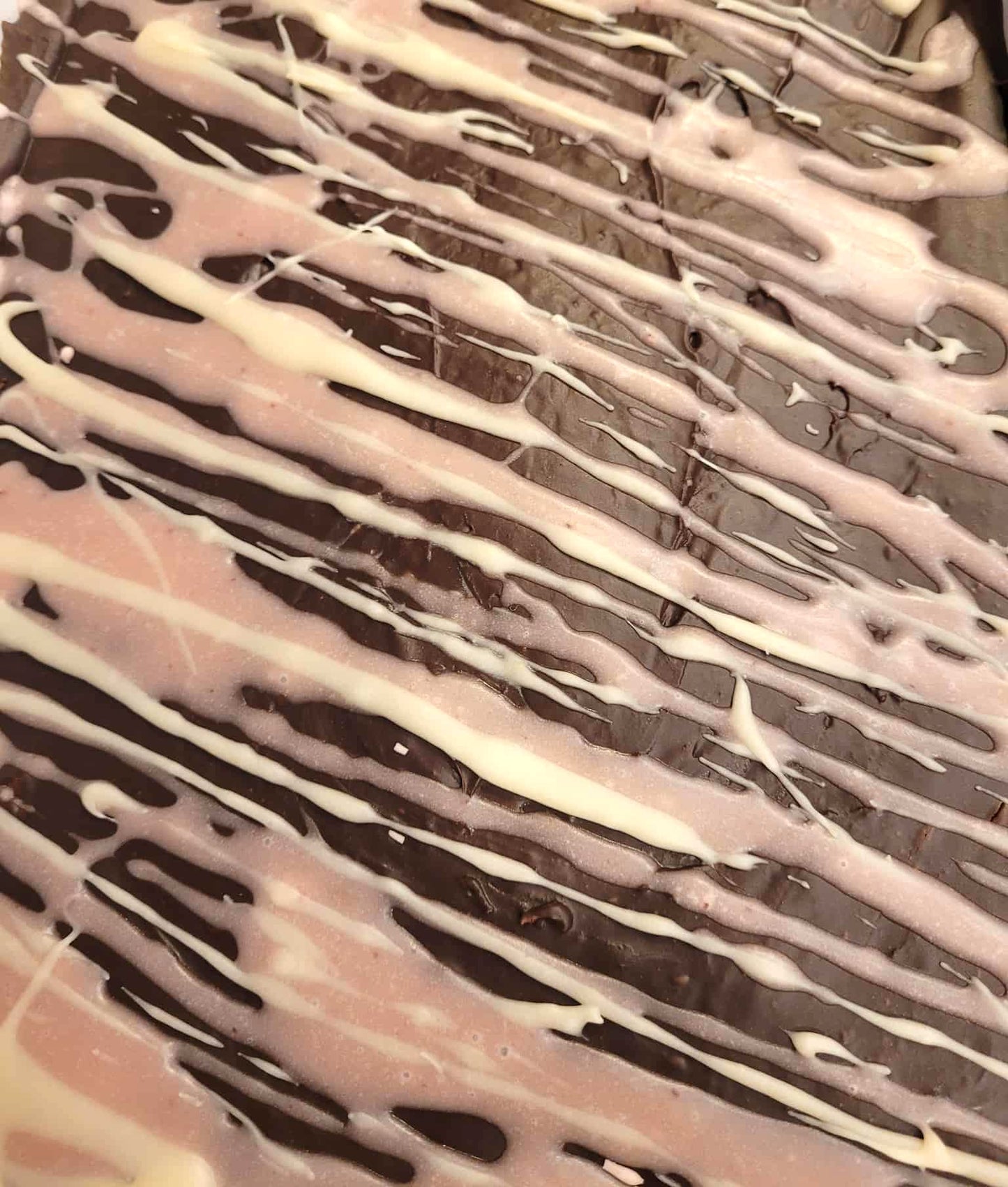 Dark Chocolate Raspberry Truffle Fudge