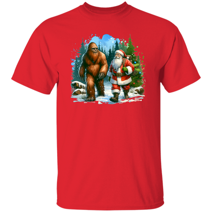 Santa & Sasquatch T-Shirts, Hoodies and Sweatshirts