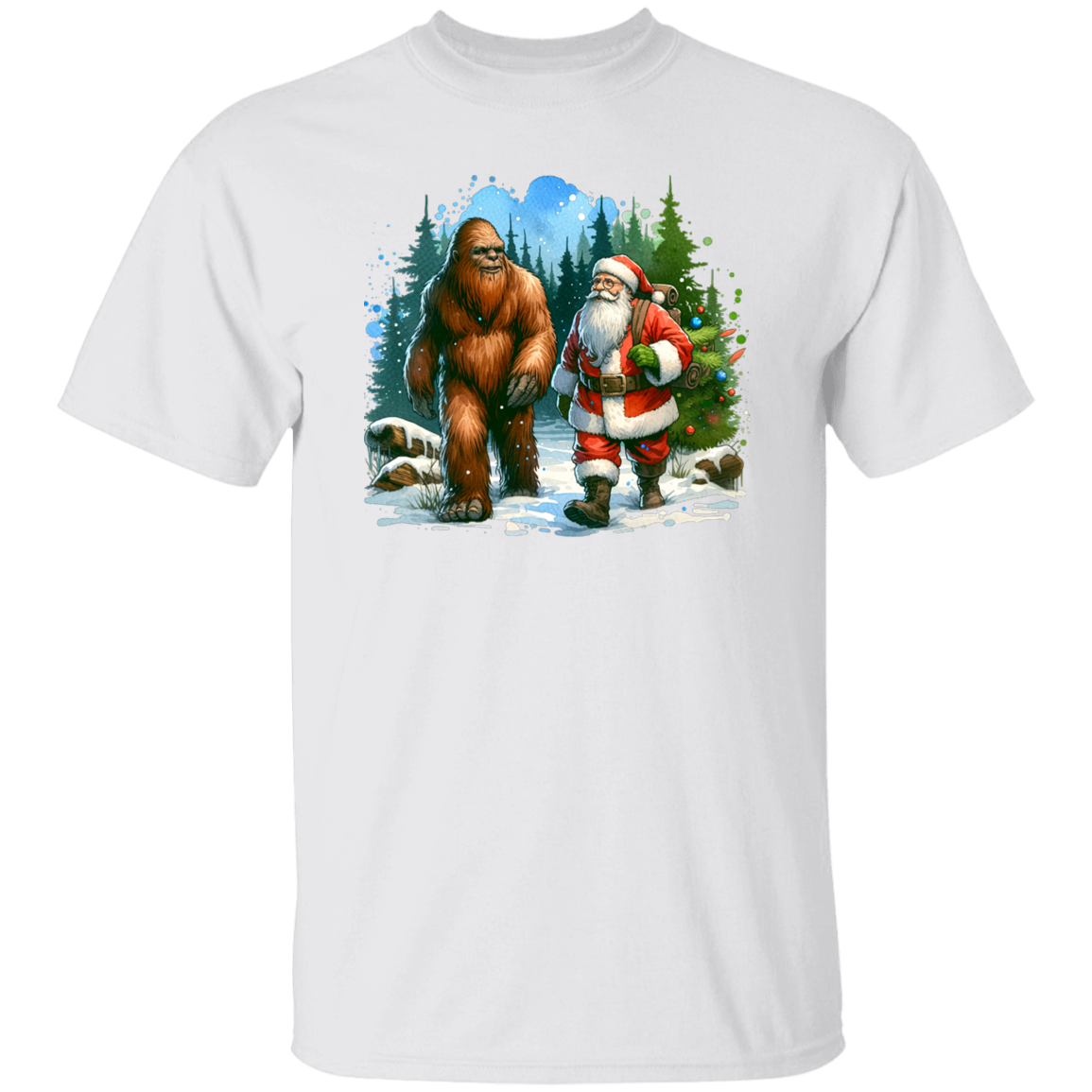 Santa & Sasquatch T-Shirts, Hoodies and Sweatshirts