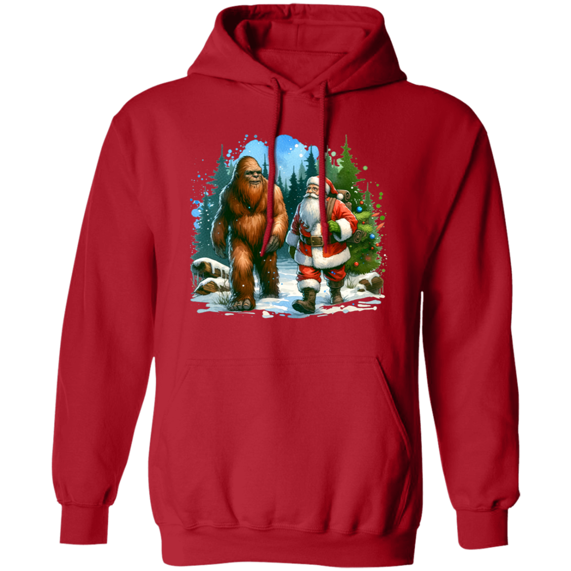 Santa & Sasquatch T-Shirts, Hoodies and Sweatshirts