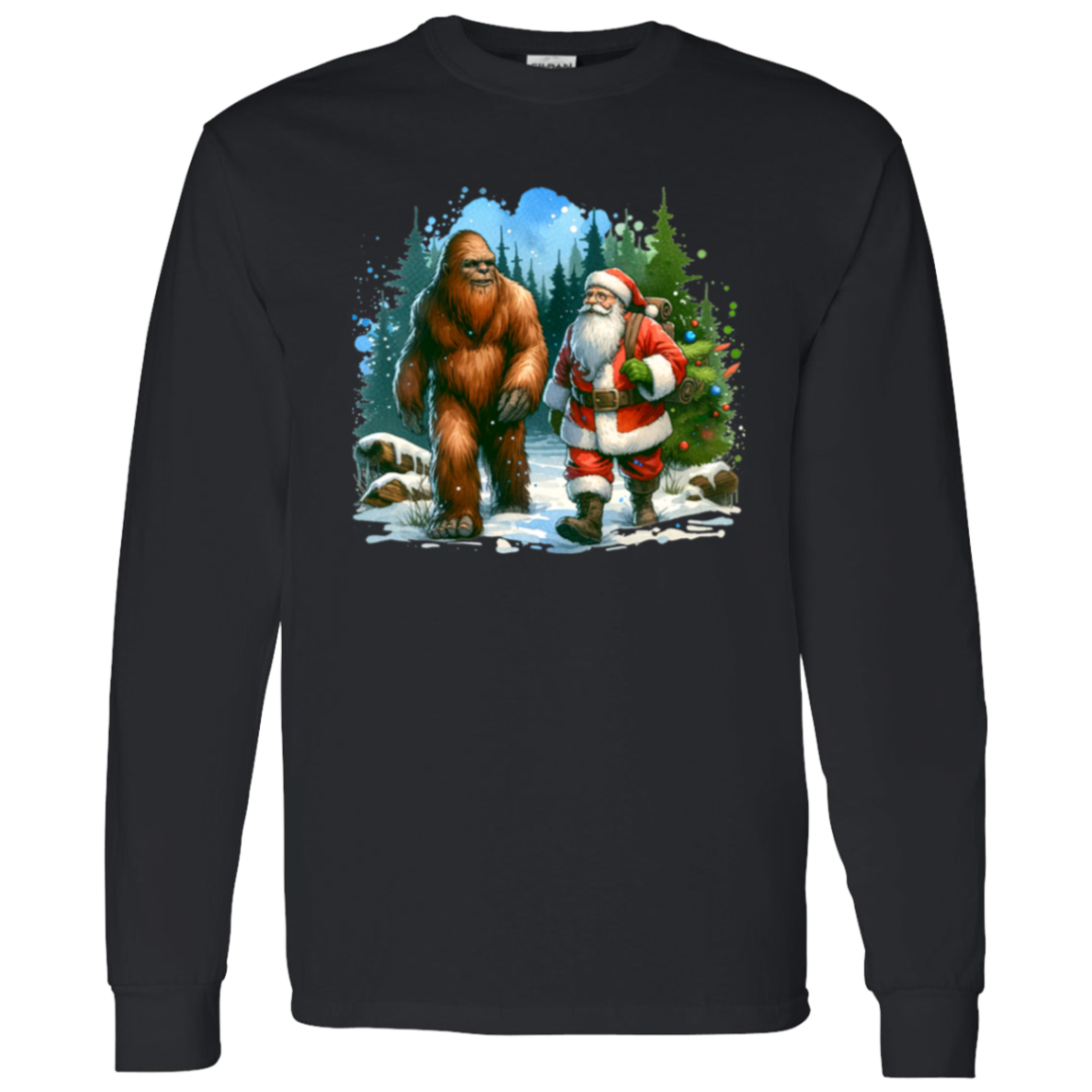 Santa & Sasquatch T-Shirts, Hoodies and Sweatshirts