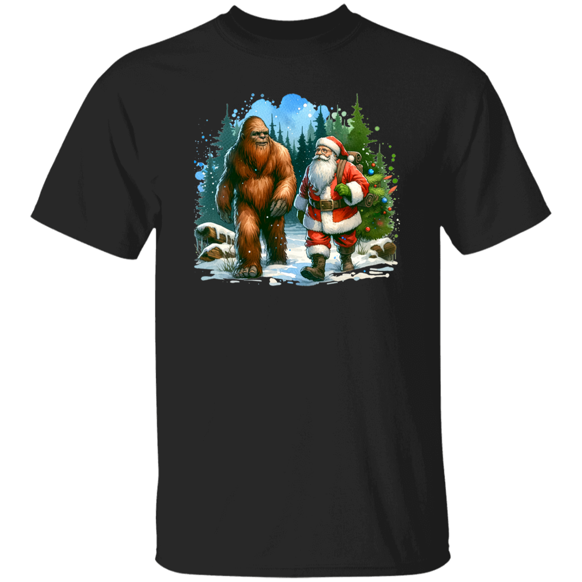 Santa & Sasquatch T-Shirts, Hoodies and Sweatshirts