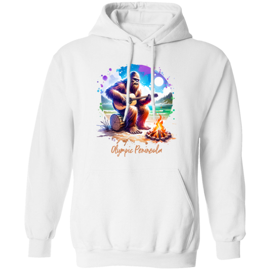 Sasquatch Playing Guitar by Beach Fire -7-29-24 Shirts - T-shirts, Hoodies & Sweatshirts