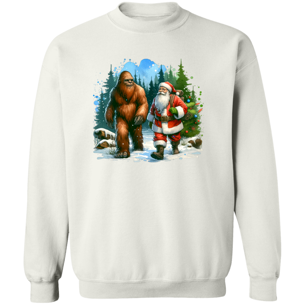 Santa & Sasquatch T-Shirts, Hoodies and Sweatshirts