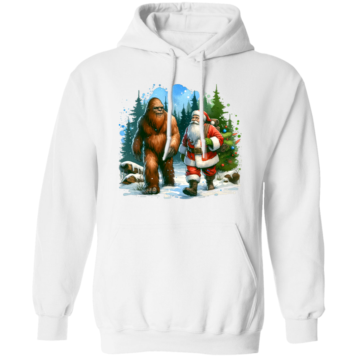 Santa & Sasquatch T-Shirts, Hoodies and Sweatshirts